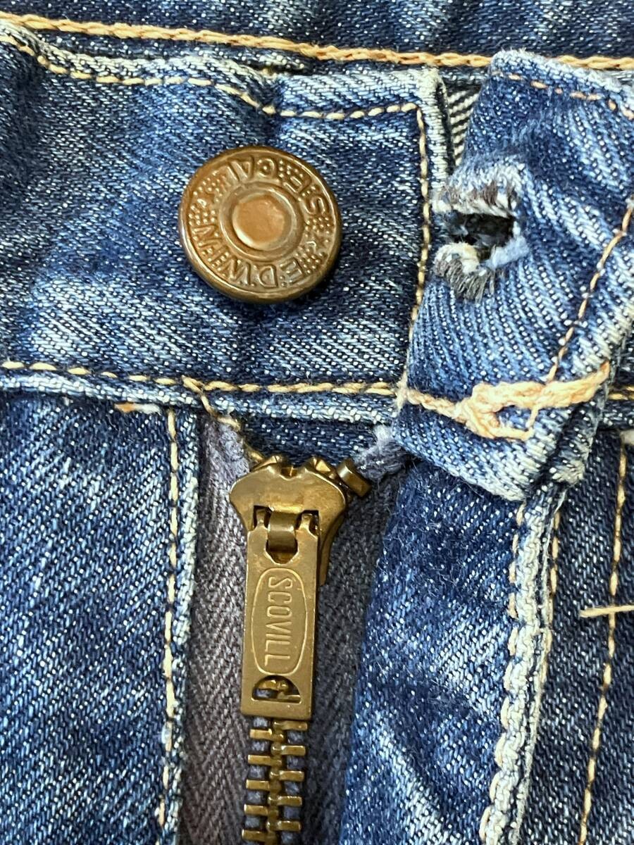 Vintage Edwin Beard Patchwork Bell Bottom Jeans F… - image 5