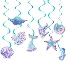 Meerjungfrau Geburtstag Deko Iridescent Mermaid Seepferdchen Seashell Starfish H