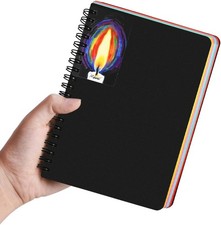 Spiral Bound Art Journal Sketchbook, 5"x7"Premium Colored Paper Sketchbook