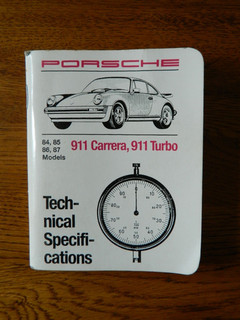Porsche technical specification/data book 911 Carrera & 911 Turbo