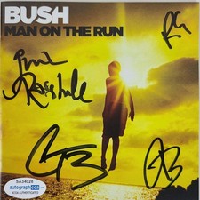 Bush Signed Man On The Run Autographed CD Cvr LP Album ACOA