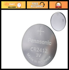 3V Lithium CR2412 Battery - Pack of 2, Long-Lasting Power for Electronics