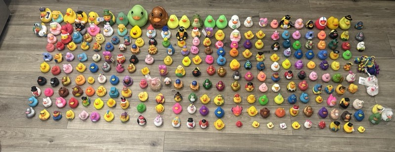 Lot Of 250 Rubber Ducks All Sizes