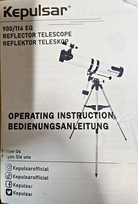 SKYOPTIKST  114EQ Reflektor Teleskop 114mm Blende 900mm Brennweite