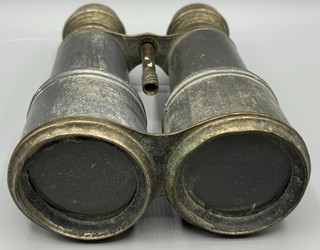 Antique Vintage Army Navy Binoculars All Metal & Brass Old Military Estate Find