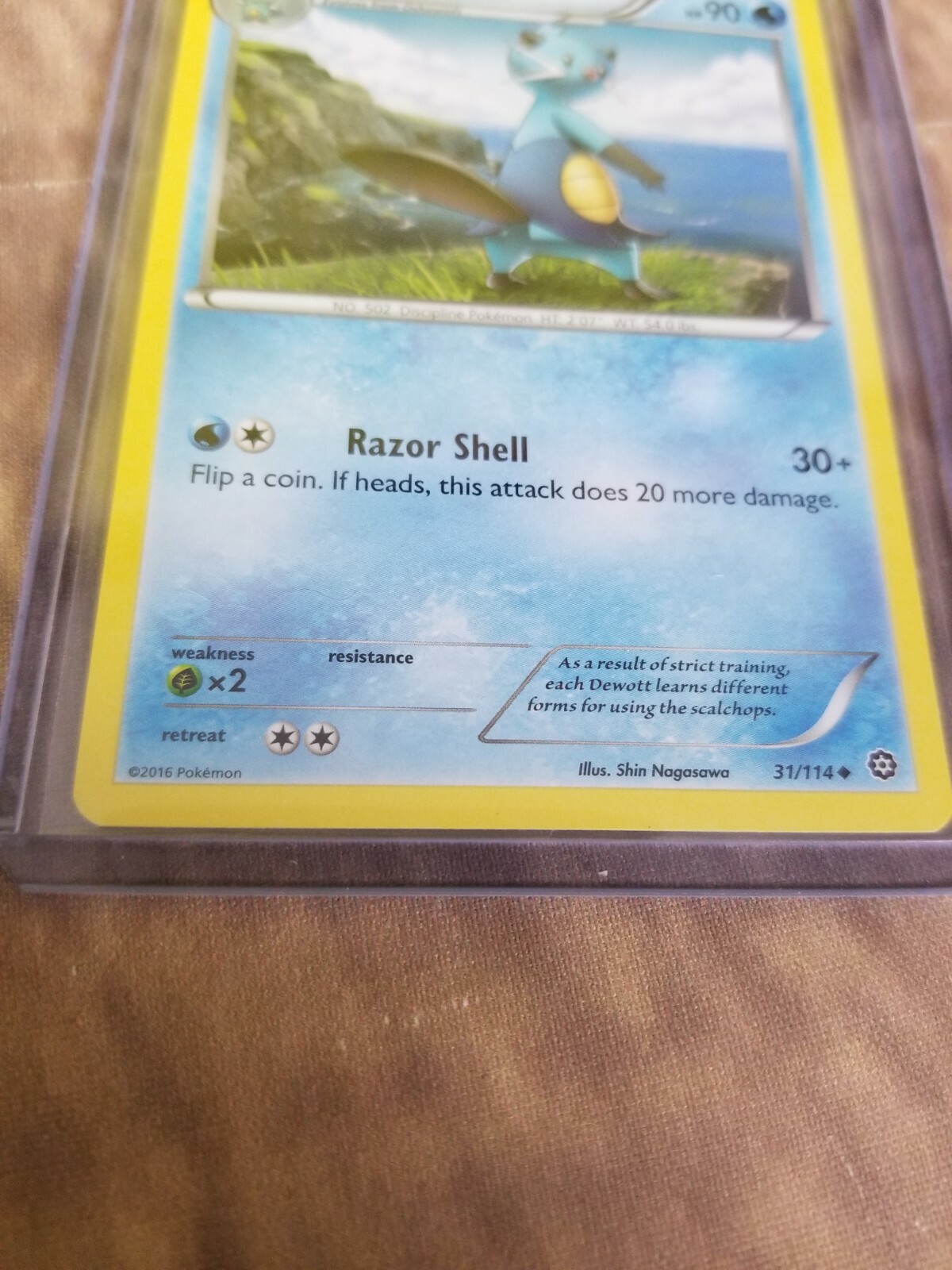 Dewott Hp 90 Water #31/114 Pokemon 2016 Card | eBay