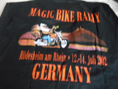     Herren T-Shirt Schwarz mit Werbung, Gr. XXL , Kurzarm , MACIC BIKE RALLY