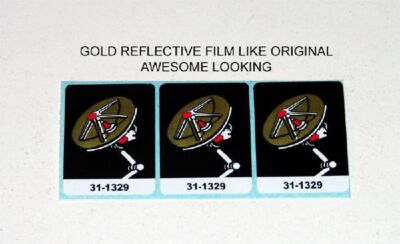 Williams Space Shuttle Pinball Machine Drop Target Decal Set 