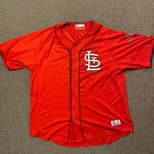 TRUE FAN ST LOUIS CARDINALS MLB BASEBALL JERSEY Mens XL Used Read! eBay