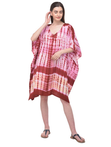 Mujeres Hippy Boho Kaftán Túnica Vestido Dashiki Caftan Talla Grande Prenda para el torso holgada Mini Vestido - Imagen 189 de 515