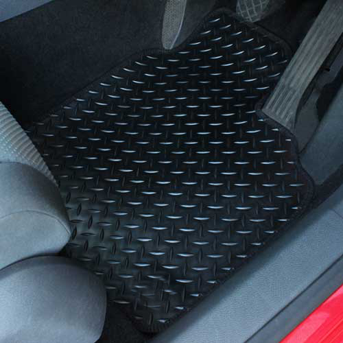 For Mazda RX8 2003-2008 Fully Tailored 4 Piece Rubber Black Car Mat Set - Picture 1 of 4