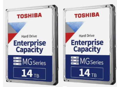 28TB 2x Toshiba MG Ser. 14TB 3.5'' SATA HDD für QNAP NAS TS-453mini / TS-563