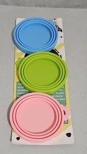 3 pk Comtim Pet Food Can Silicone Can Lids Covers for Dog and Cat Food