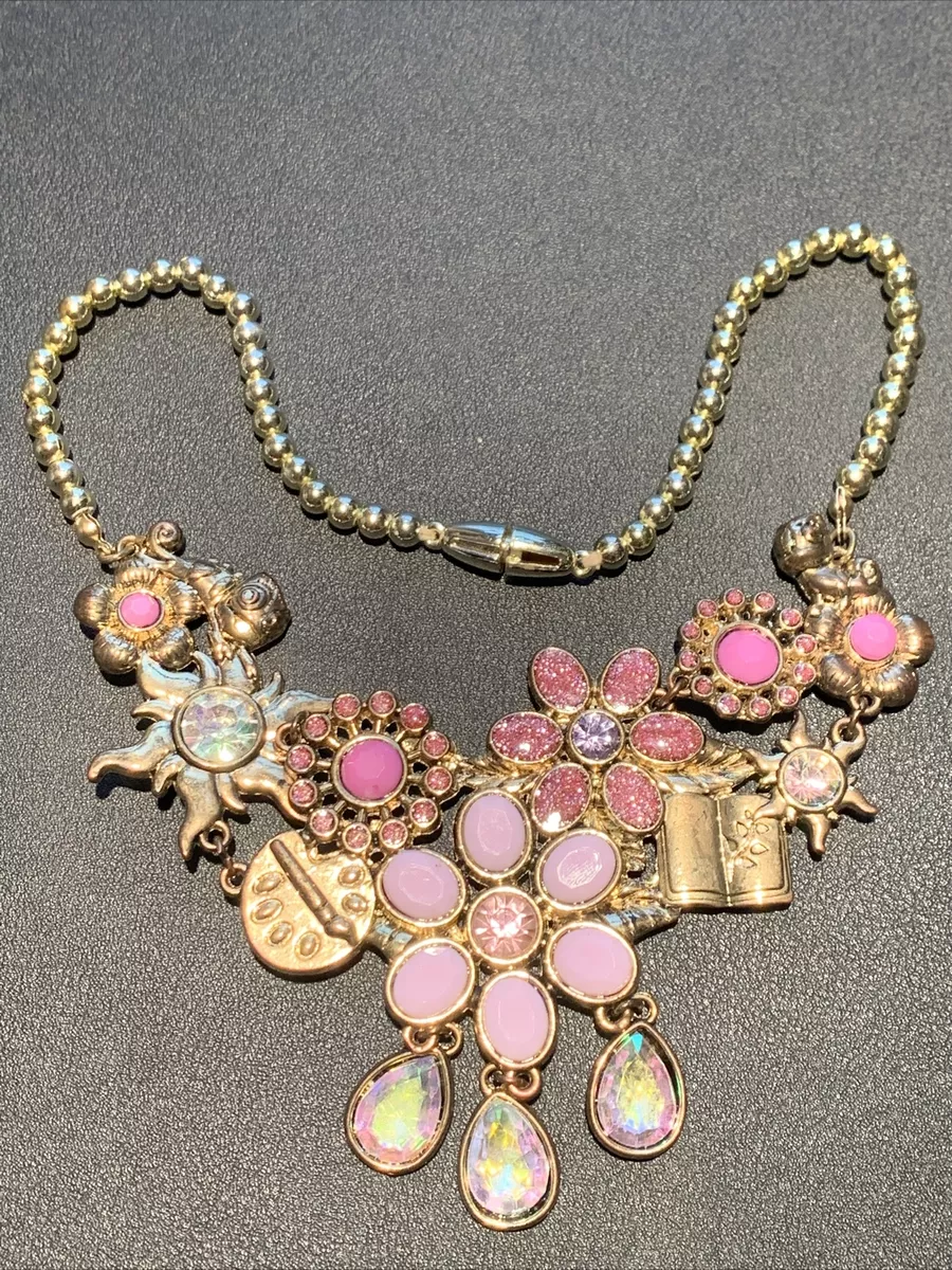 DISNEY STORE LONDON Tangled Necklace Pascal Rapunzel EuroDisney