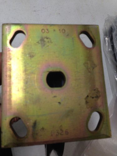 Puleggia per covoni blocco strappo 8" FLAT MOUNT con scanalatura a V puleggia in plastica telaio BLU - Foto 5 di 5