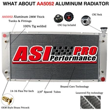 3-Row Radiator Fit Chevy/GMC C1500 C2500 K2500 K3500 88-00 5.7L 7.4L V8 34" WIDE