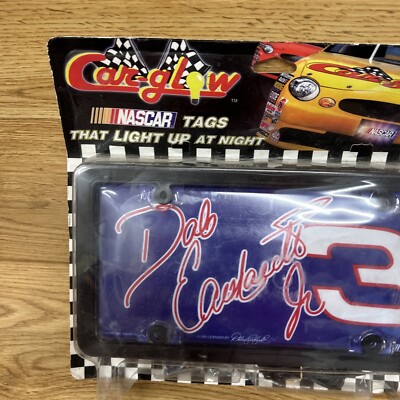 Rare Vintage Car Glow Lighted Auto Nascar Tag New In Box 1998 Dale