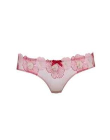 AGENT PROVOCATEUR RARE PHILOMENA RED/PINK BRA 32B 34DD & 3 MEDIUM BRIEF UK10 NWT