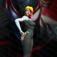 1/24 Scale Gwen Stacy Girl Uncolored Unassembled 3D Printed Resin Model Kit Toy