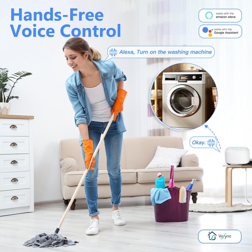 Greensun 4 PCS 10A Mini Wifi Smart Plug Switch Socket Outlet For Alexa Google - Afbeelding 3 van 11
