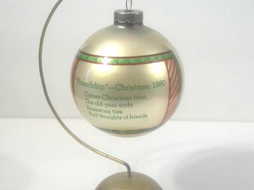 Mill Falls Studio Christmas Ornament Friendship Christmas 1980 Personal Themes - Picture 4 of 6