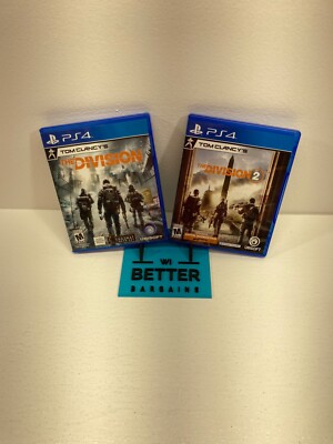 Tom Clancy's the Division 1 and 2 PS4 Bundle *EXCELLENT CONDITION* Both COMPLETE