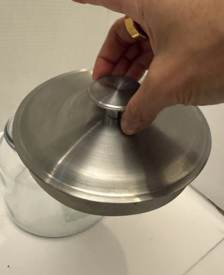 64 oz Anchor Hocking Montana Jar w/Brushed Aluminum Lid-Kitchen Pantry Bath - Image 2 of 4