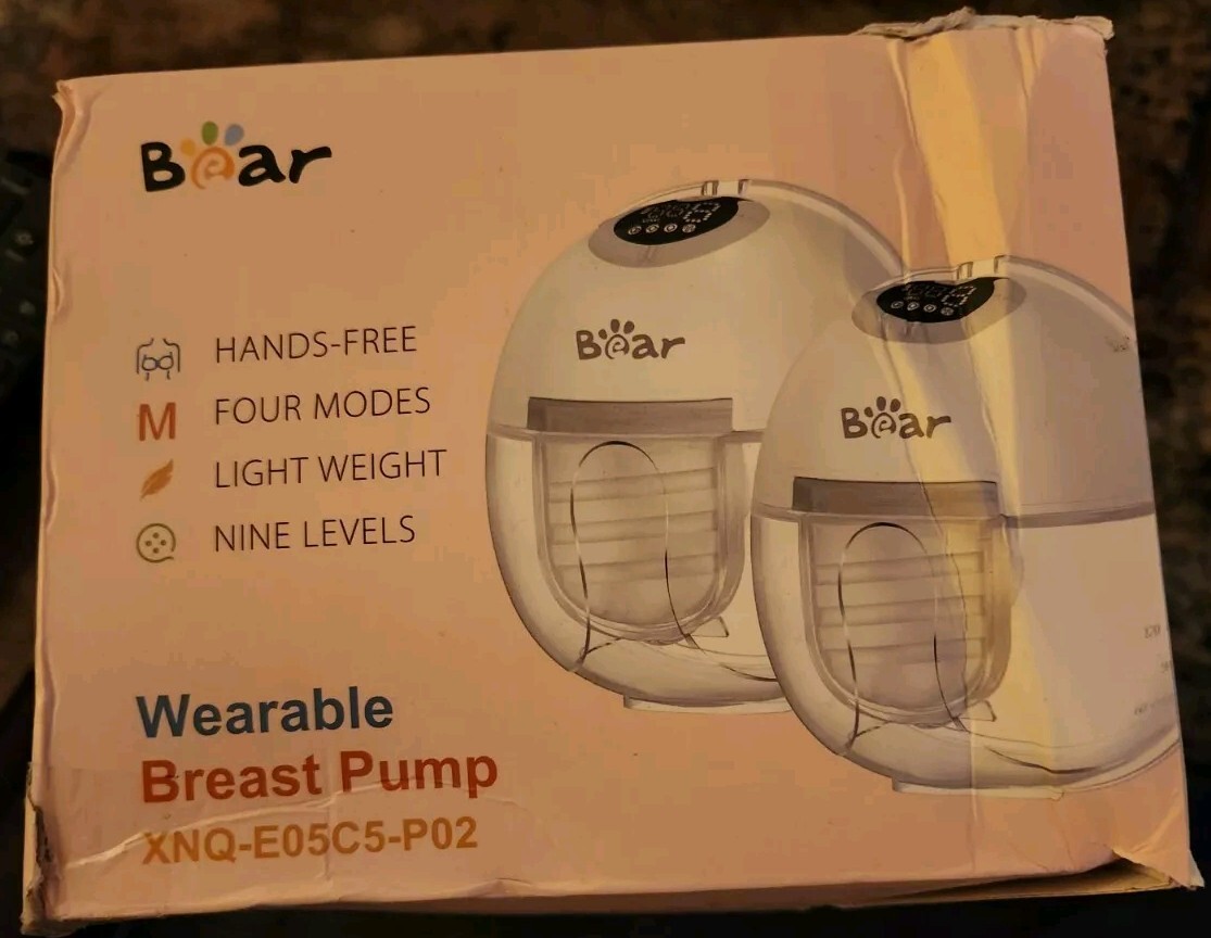 BEAR Hands-Free Double Wearable Breast Pump with Smart LCD Display-image