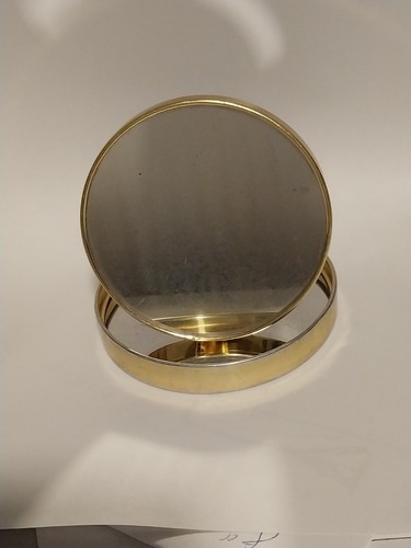 Specchio Trucco Vintage IRICE Doppio Compatto Stand Up Ingrandimento 3D Frutta Floreale - Foto 5 di 14
