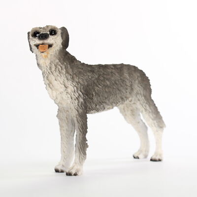 Irish Wolfhound Figurine Hand Painted Collectible Statue