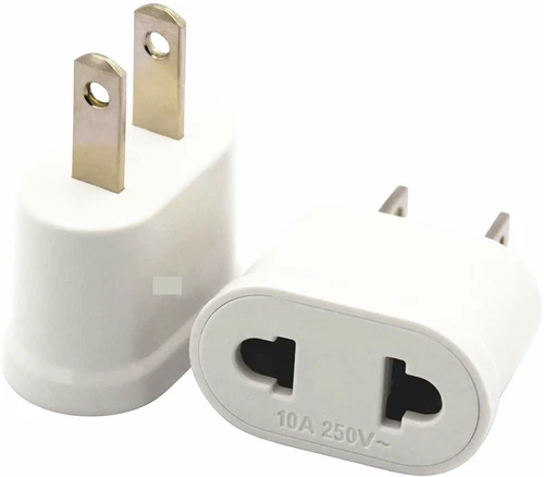 12X 2 Pin Travel Charger Converters EU to US European Plug For Power Adapter NEW - Picture 4 of 8