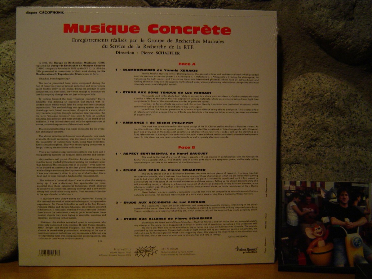 v/a MUSIQUE CONCRETE LP/1962 France/Iannis Xenakis/Luc Ferrari