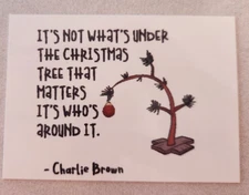 Charlie Brown Christmas Tree METAL fridge magnet