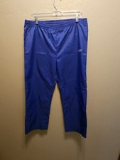 Vintage Adidas Y2K Windbreaker Pants Size Medium Blue