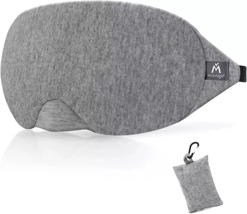 Mavogel Cotton Sleep Mask - Updated Design Light Blocking Sleep Eye Mask, Soft a
