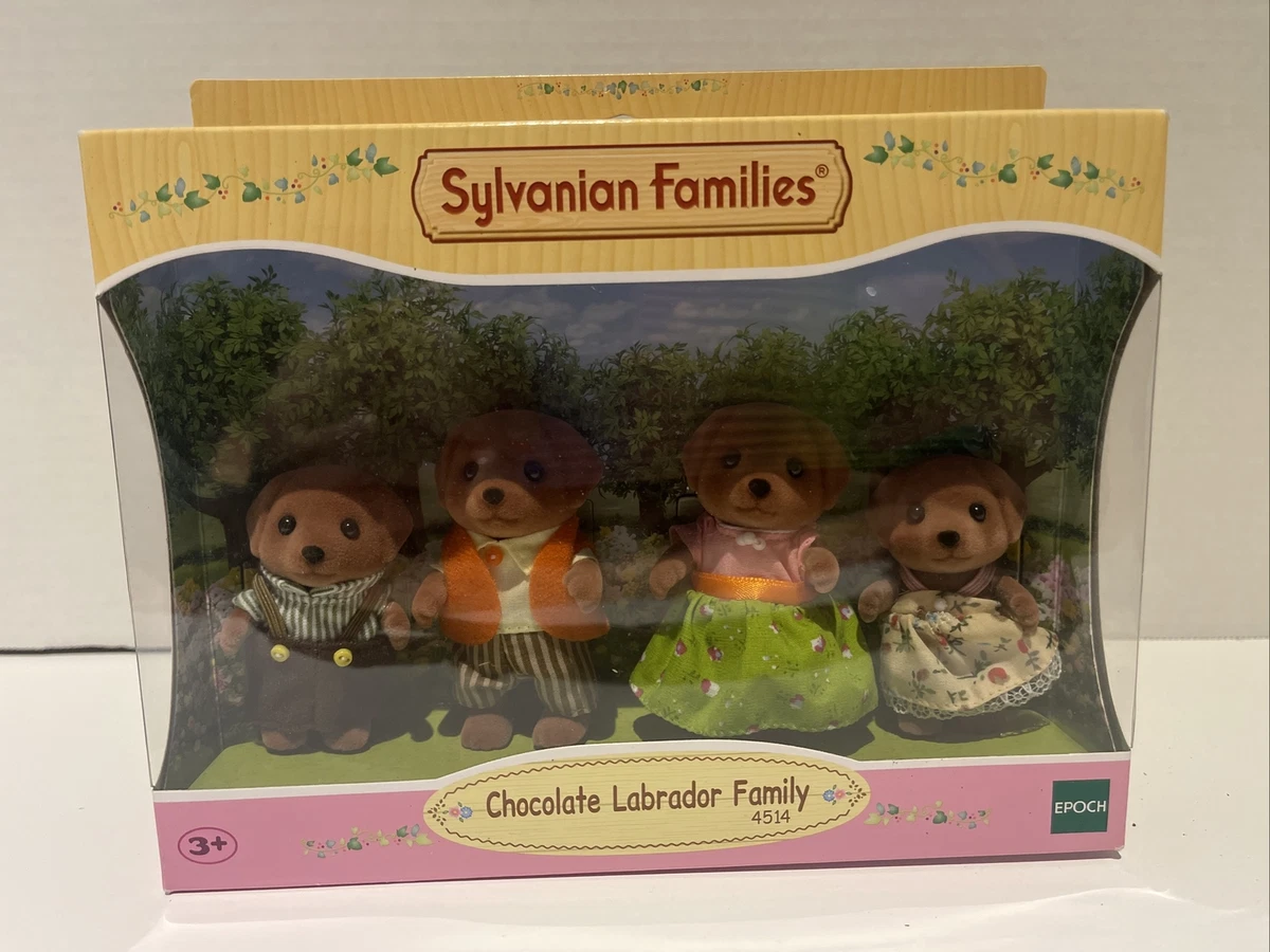 Calico Critters Chocolate Labrador Family Dolls Accessories