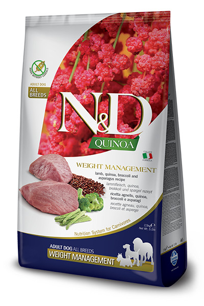 Farmina N&D Quinoa Weight Management Agnello 7kg | Miglior Cibo Dietetico