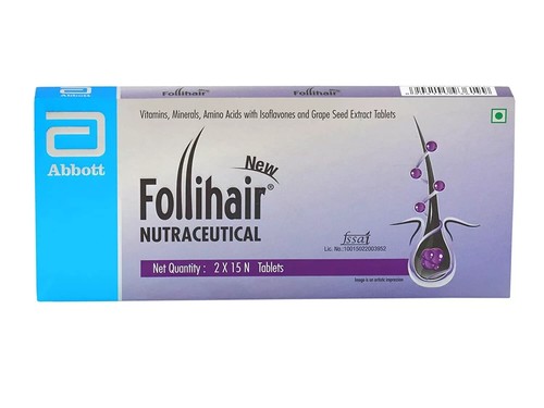 Abbott Follihair Neutraceutical Nourishes & Strengthen Hair Follicles 60 Tablets - Picture 5 of 7