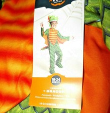 HYDE EEK BOUTIQUE 3PC DRAGON COSTUME JUMPSUIT HEADPIECE TAIL 18-24 MO NWT