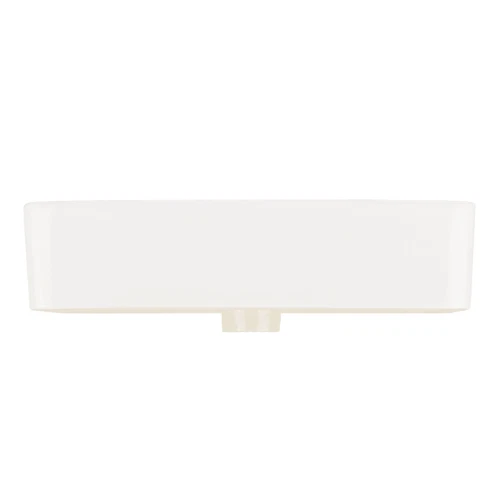Signature Hardware Hibiscus 20 in. Fireclay Vessel White Bathroom Sink, No Holes - Picture 4 of 4