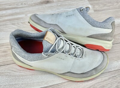 Ecco Biom Hybrid 3 H3 GTX Gore Tex Cream Gray Spikeless Golf Shoes Mens 45 US 11