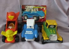 3 COCHES ZOOMER BOOMER VINTAGE - BUGGY DE ARENA SIN USAR, EN CAJA/PILA DE BASURA/BOCA FELIZ por TOPPER