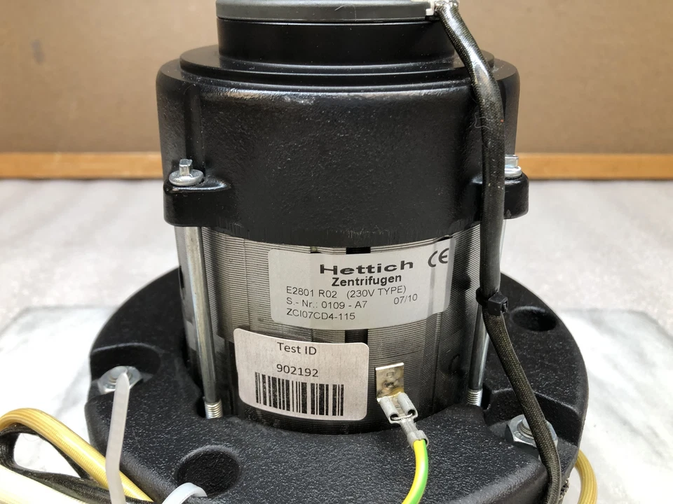 Motor centrífuga tipo 230V Hettich Instruments LP modelo E2801 R02 Foto 3 de 4