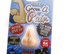 Grow a Pair by Boxer Gifts Man Up Funny Novelty Stocking Stuffer Funny