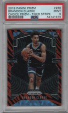 2019-20 Panini Prizm Choice Tiger Stripe Rookie #266 Brandon Clarke RC PSA 9
