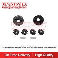 Vitavon HD Steel  Spider Gear/Diff Gear Set 10/20T For Losi LMT 1.0 LMT 2.0 1/8