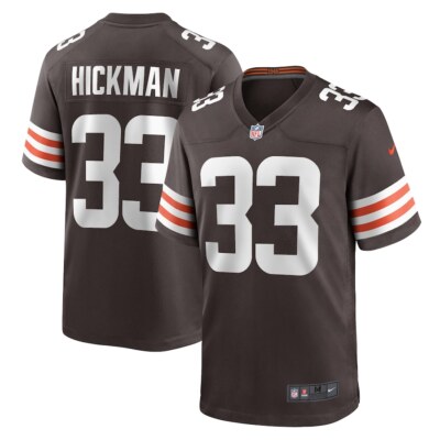 Cleveland Browns Ronnie Hickman #33 Nike Brown 2026 Official NFL