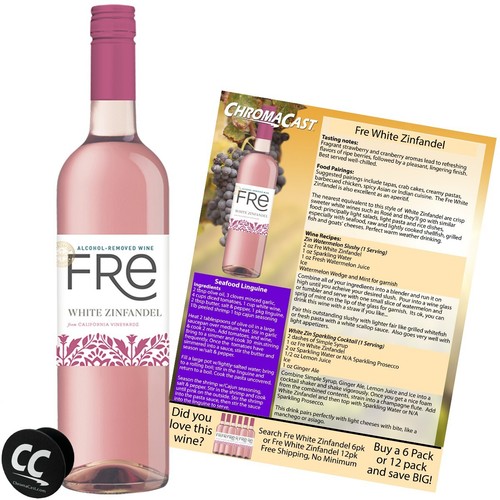 Sutter Home Fre White Zinfindel Non-Alcoholic Wine Experience Bundle, 12/750ML