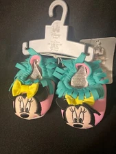 Disney Baby By Disney Store Minnie Mouse Slippers Booties Size 0 - 6 Months NWT