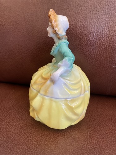 Vintage Colonial Lady Powder Jar Made in Occupied Japan - Picture 3 of 11